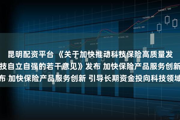 昆明配资平台 《关于加快推动科技保险高质量发展 有力支撑高水平科技自立自强的若干意见》发布 加快保险产品服务创新 引导长期资金投向科技领域
